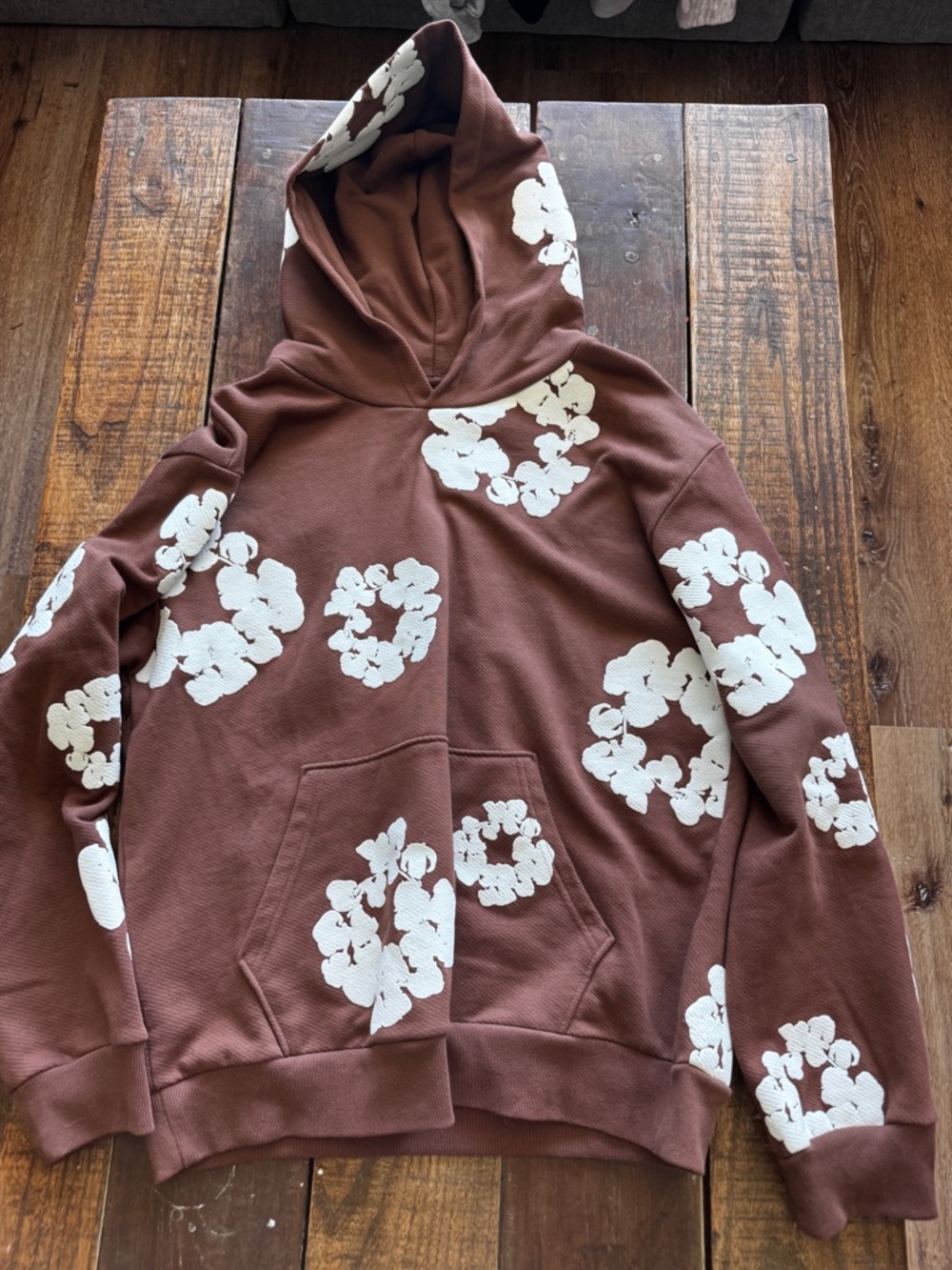 Brown Denim Tears hoodie